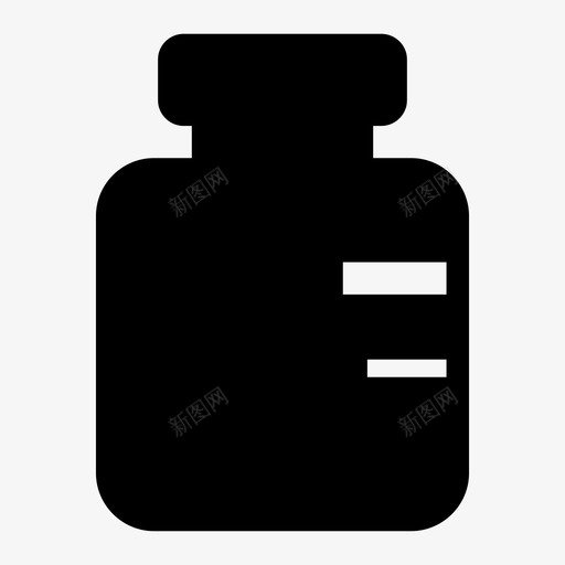 酒精瓶罐子药物图标svg_新图网 https://ixintu.com 罐子 药物 酒精瓶