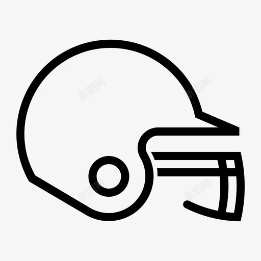 棒球头盔击球运动图标svg_新图网 https://ixintu.com 击球 棒球头盔 运动