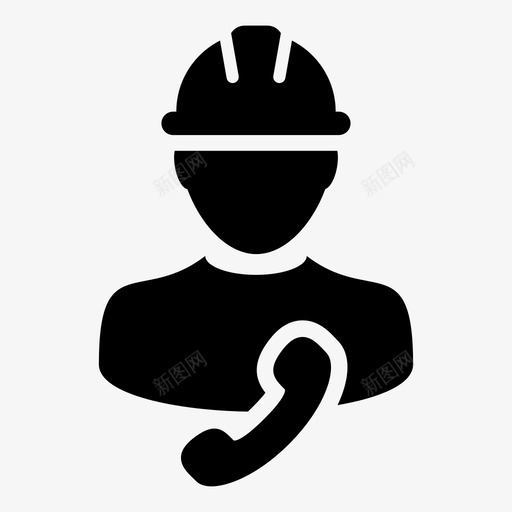 建筑工人企业员工图标svg_新图网 https://ixintu.com 个人 企业 员工 建筑工人 建筑工人图标业务向量样式9 服务 电话