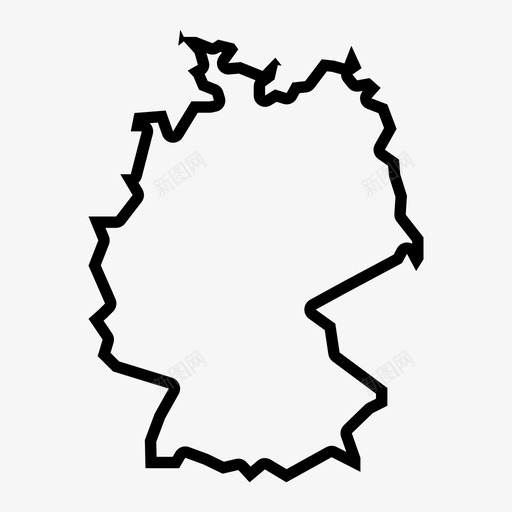 德国地图欧洲欧洲地图图标svg_新图网 https://ixintu.com 德国地图 欧洲 欧洲地图