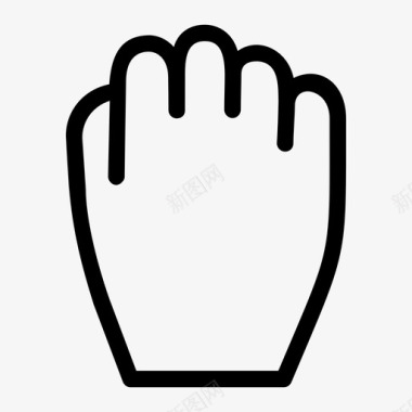 拳头手指手势图标图标