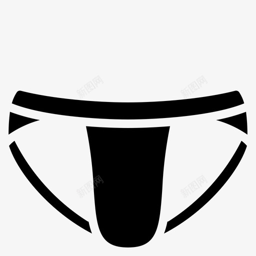 运动背带服装男式图标svg_新图网 https://ixintu.com 内衣 服装 男式 男式服装实心 运动背带