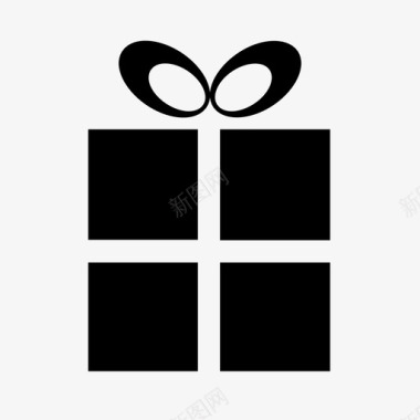 礼品盒生日圣诞节图标图标