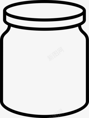 玻璃瓶瓶子容器图标图标