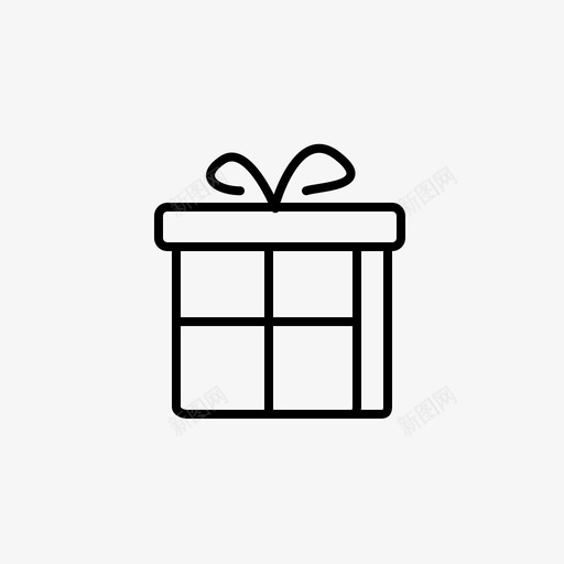 圣诞礼物盒子装饰图标svg_新图网 https://ixintu.com 圣诞礼物 新的圣诞图标 盒子 节日 装饰