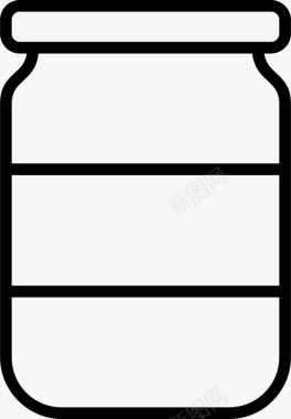 玻璃瓶瓶子容器图标图标