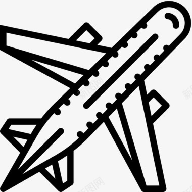 飞机航空交付图标图标