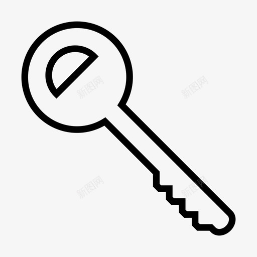 车钥匙锁安全图标svg_新图网 https://ixintu.com 安全 开锁 车钥匙 锁