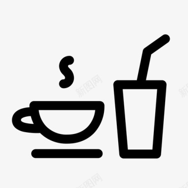 饮料咖啡特许权图标图标