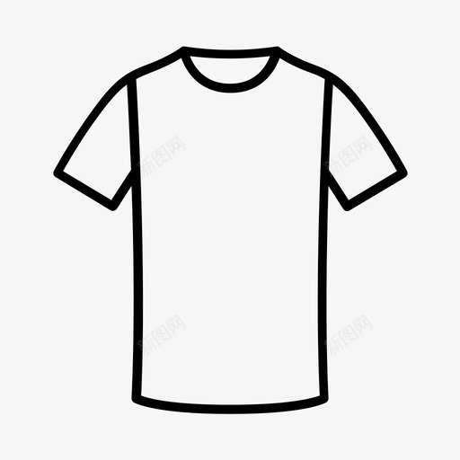 T恤衣服男图标svg_新图网 https://ixintu.com T恤 中性 男 衣服