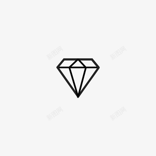 钻石创造力杰维利图标svg_新图网 https://ixintu.com 创造力 杰维利 漂亮 钻石
