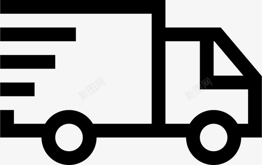 运输货车交货装运图标图标