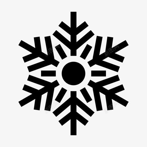 雪冷冰图标svg_新图网 https://ixintu.com 下雪 冬天 冰 冷 雪 雪花