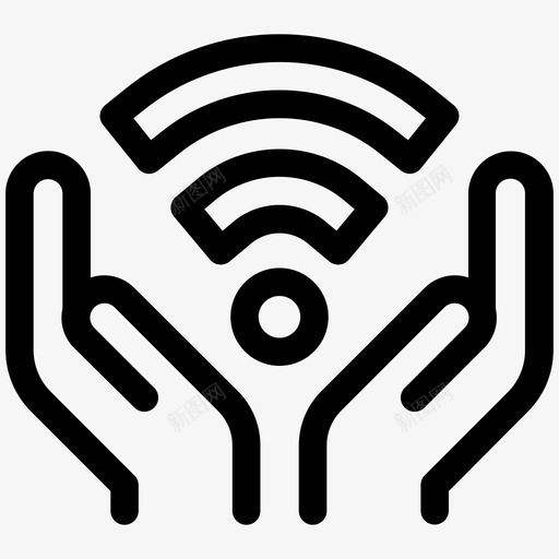 无线网络wifi通信线路第9卷图标svg_新图网 https://ixintu.com wifi 无线网络 通信线路第9卷