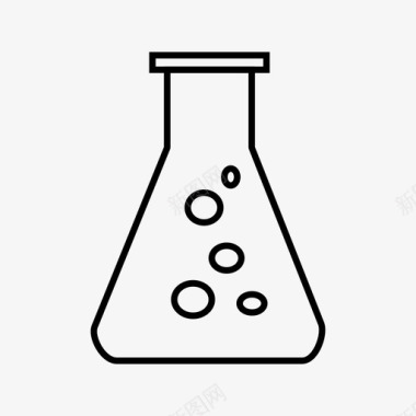 erlenmeyer烧瓶erlenmeyerflask化学图标图标