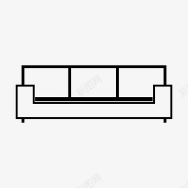 沙发休息室放松图标图标