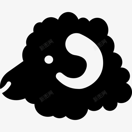 公羊动物自由的动物图标svg_新图网 https://ixintu.com 公羊 动物 自由的动物