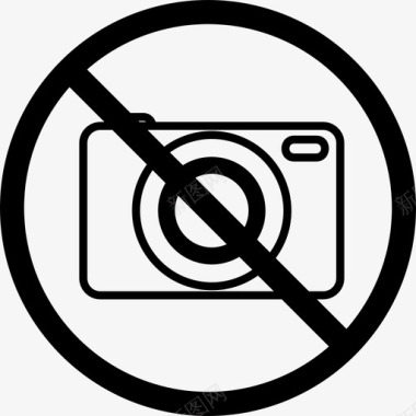照相机没有照片摄影图标图标