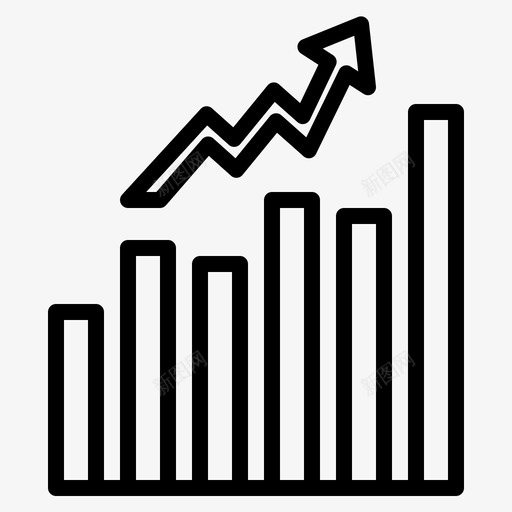 增长柱状图投资图标svg_新图网 https://ixintu.com 利润 增长 投资 柱状图