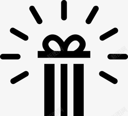 礼品盒礼物惊喜图标图标