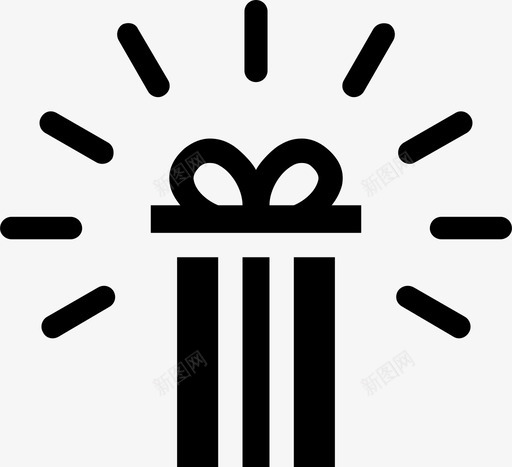 礼品盒礼物惊喜图标svg_新图网 https://ixintu.com 惊喜 生日礼物 礼品盒 礼物