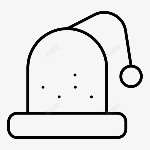 帽子节日巫师图标svg_新图网 https://ixintu.com 圣诞细线第一卷 巫师 帽子 节日
