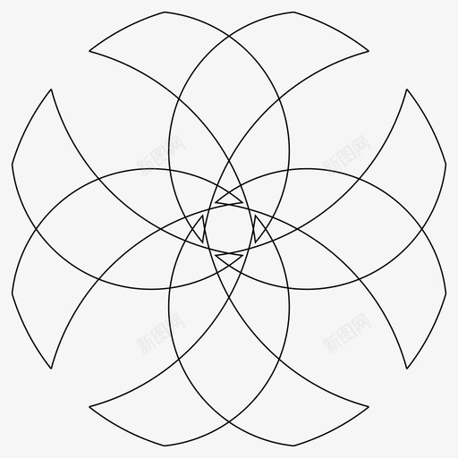 凯尔特十字抽象几何学图标svg_新图网 https://ixintu.com 几何学 凯尔特十字 抽象 神圣 结 螺旋 螺旋形