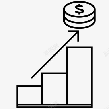 长期投资金融图标图标