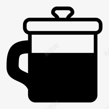 杯子咖啡馆咖啡杯图标图标