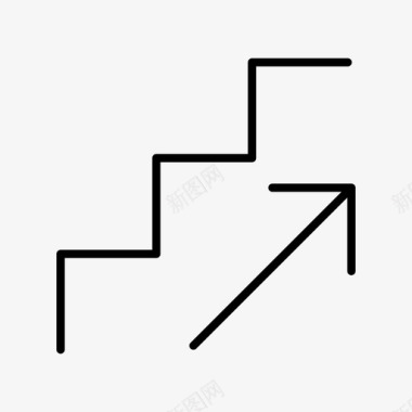 楼梯向上图标图标