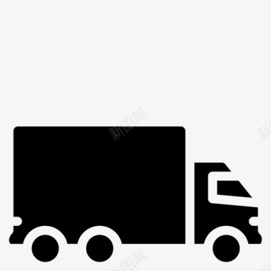重型货车送货货车图标图标