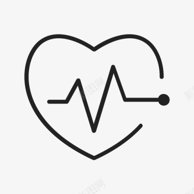 心跳健康爱图标图标