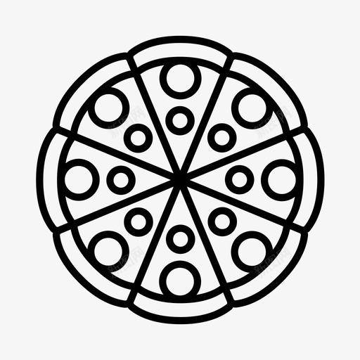 披萨欧洲食品图标svg_新图网 https://ixintu.com 威尼斯 意大利 披萨 欧洲 食品