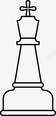 国际象棋棋盘国王图标图标