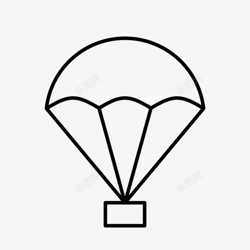补给空投降落伞图标svg_新图网 https://ixintu.com 空投 补给 野营 降落伞