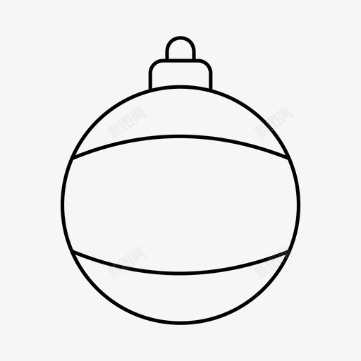 圣诞饰品球装饰品图标svg_新图网 https://ixintu.com 圣诞饰品 球 装饰品