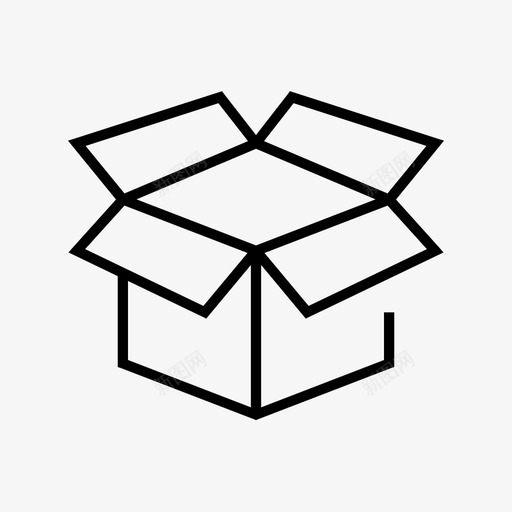 开箱包装运输图标svg_新图网 https://ixintu.com 储存 包装 开箱 拍卖 运输