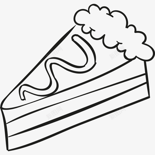 奶油蛋糕食物小酒馆和餐厅图标svg_新图网 https://ixintu.com 奶油蛋糕 小酒馆和餐厅 食物