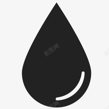 滴雨水图标图标