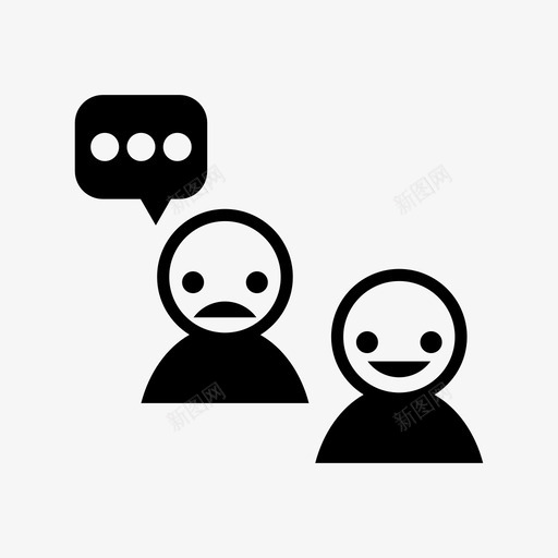 个人聊天图标svg_新图网 https://ixintu.com 个人 聊天