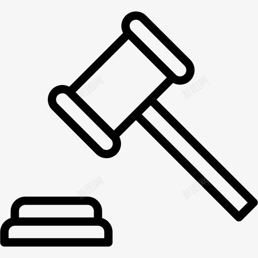 木槌拍卖锤法律图标svg_新图网 https://ixintu.com 天平 拍卖锤 木槌 木槌拍卖锤 法官 法律