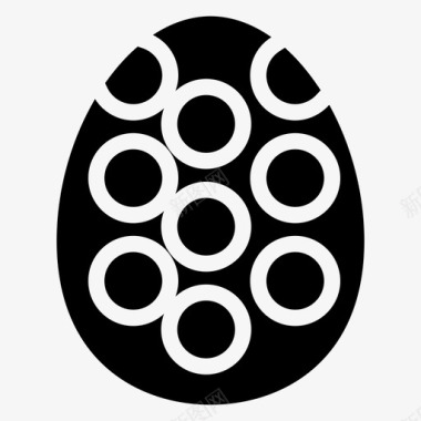 复活节煮熟鸡蛋图标图标