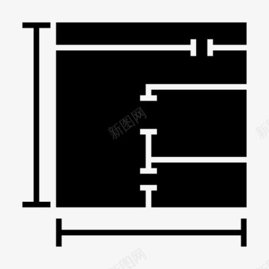 蓝图商业建筑图标图标