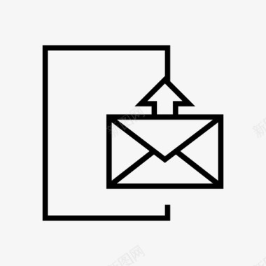 文档发送收件箱邮件图标图标