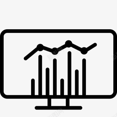 统计分析计算机图标图标