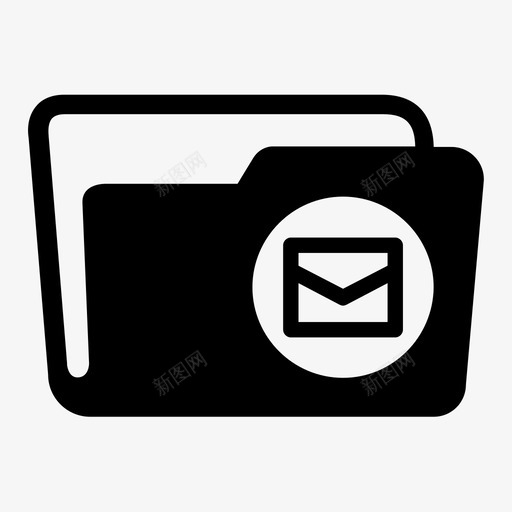 文件夹消息邮件文件夹收到的消息图标svg_新图网 https://ixintu.com 收到的消息 文件夹消息 邮件文件夹
