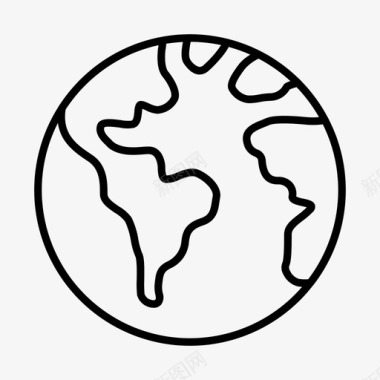 环球旅行世界图标图标