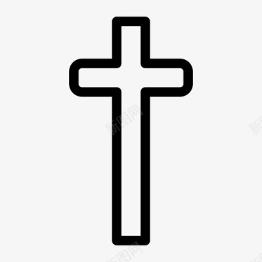十字架天主教庆祝图标图标