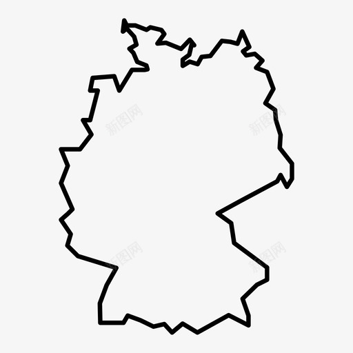 德国地图欧洲图标svg_新图网 https://ixintu.com 德国地图 欧洲