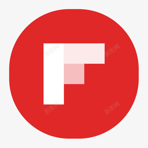 flipboardsvg_新图网 https://ixintu.com flipboard 填充 扁平 简约 多色 圆润